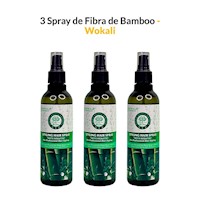 3 Spray de Fibra de Bamboo 250ml - Wokali